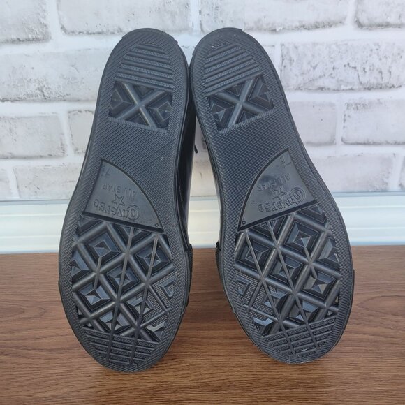 ⭐Converse Chuck Taylor All Star Wedge Platform 6.5 Patent Leather Shoes A12827C⭐ - Picture 10 of 12